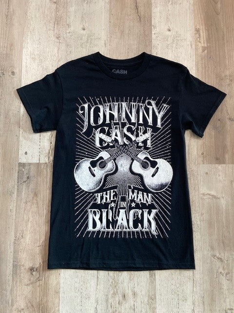 Johnny Cash Man in Black T-shirt